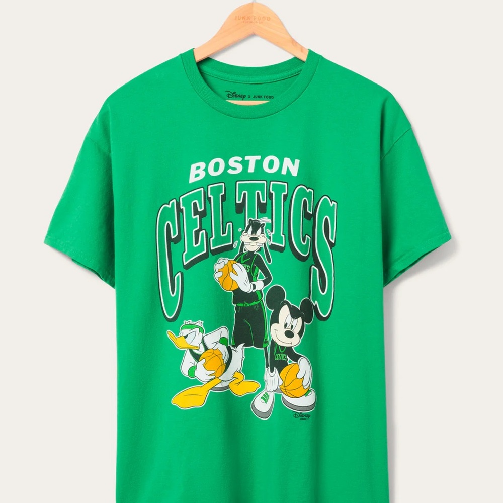 Disney Green Boston Celtics Graphic Tee